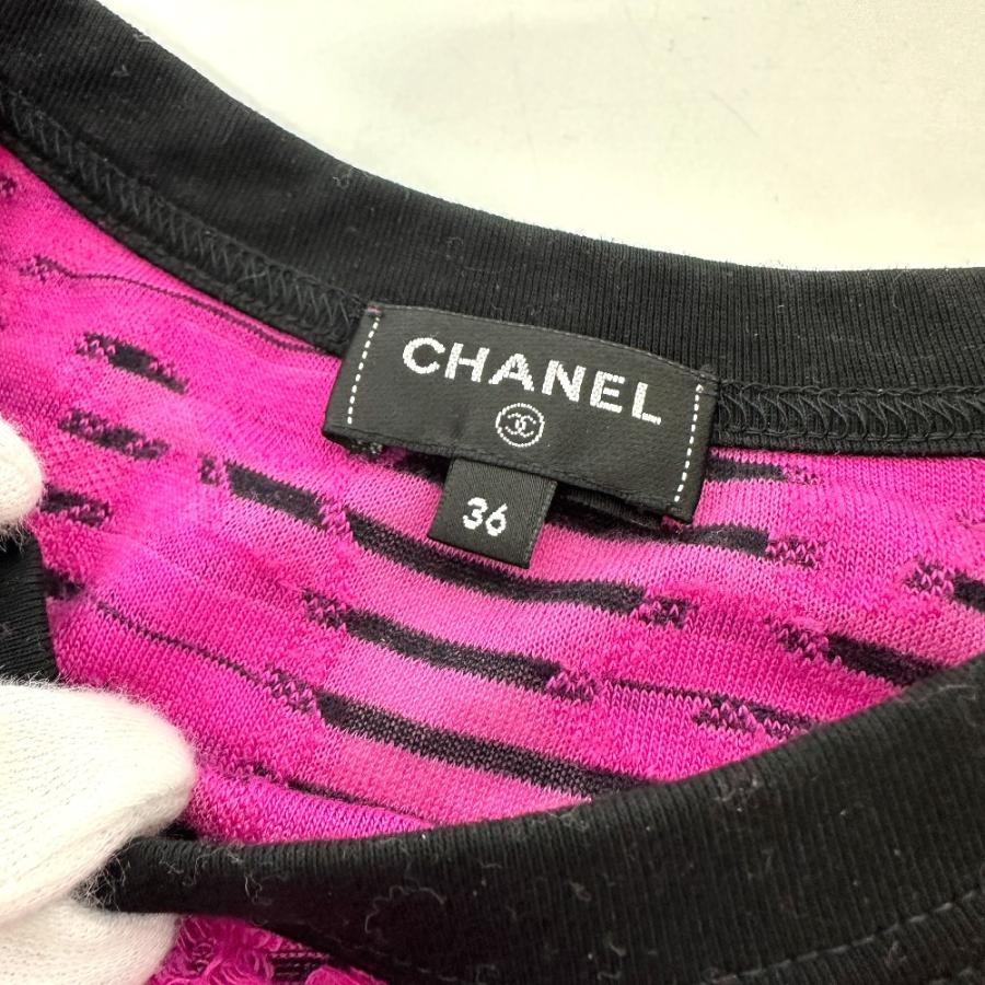 CHANEL シャネル P77487 コットン & ミックス ファイバー アパレル 24AW 長袖シャツ ピンク レディース【中古】 | CHANEL | 03