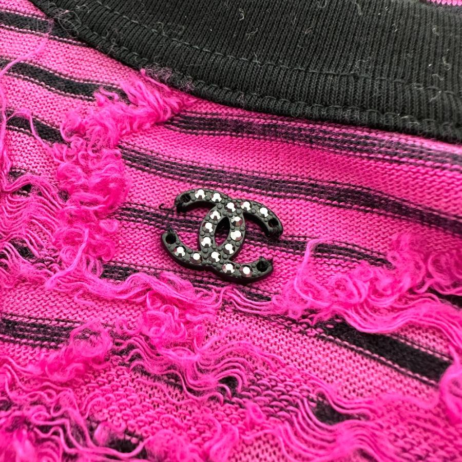 CHANEL シャネル P77487 コットン & ミックス ファイバー アパレル 24AW 長袖シャツ ピンク レディース【中古】 | CHANEL | 04