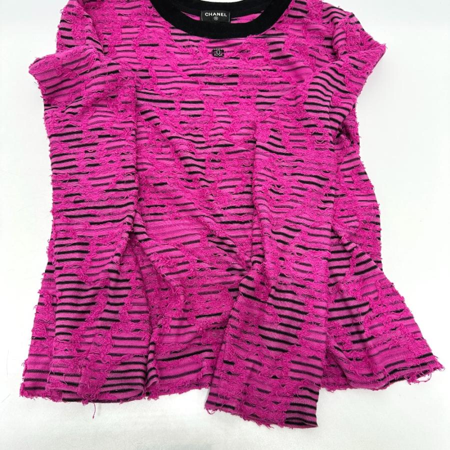 CHANEL シャネル P77487 コットン & ミックス ファイバー アパレル 24AW 長袖シャツ ピンク レディース【中古】 | CHANEL | 06