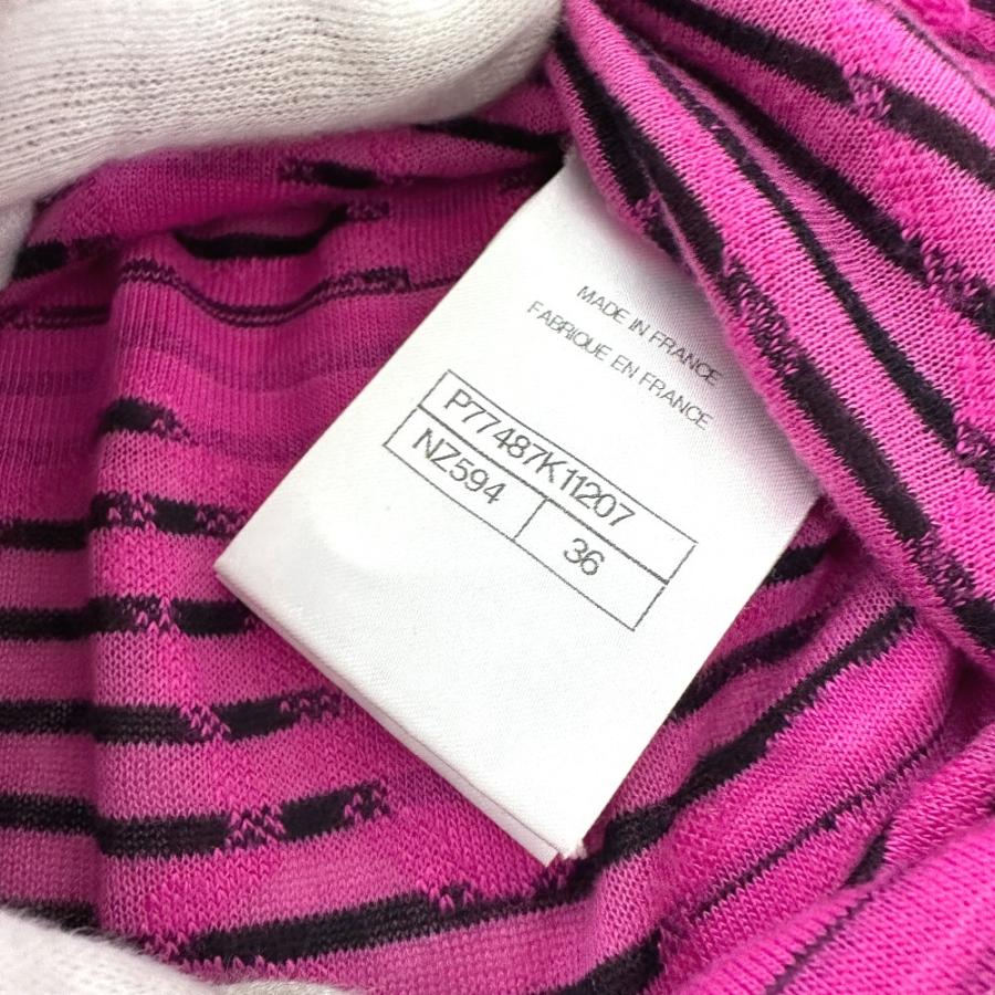 CHANEL シャネル P77487 コットン & ミックス ファイバー アパレル 24AW 長袖シャツ ピンク レディース【中古】 | CHANEL | 08