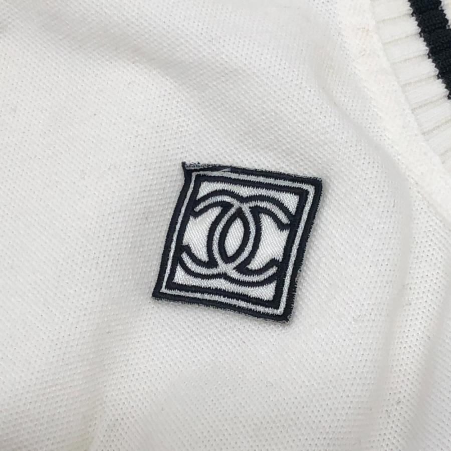 CHANEL シャネル P23630 ショート アパレル Vネック ノースリーブ シャネルスポーツ タンクトップ ホワイト レディース【中古】 | CHANEL | 05