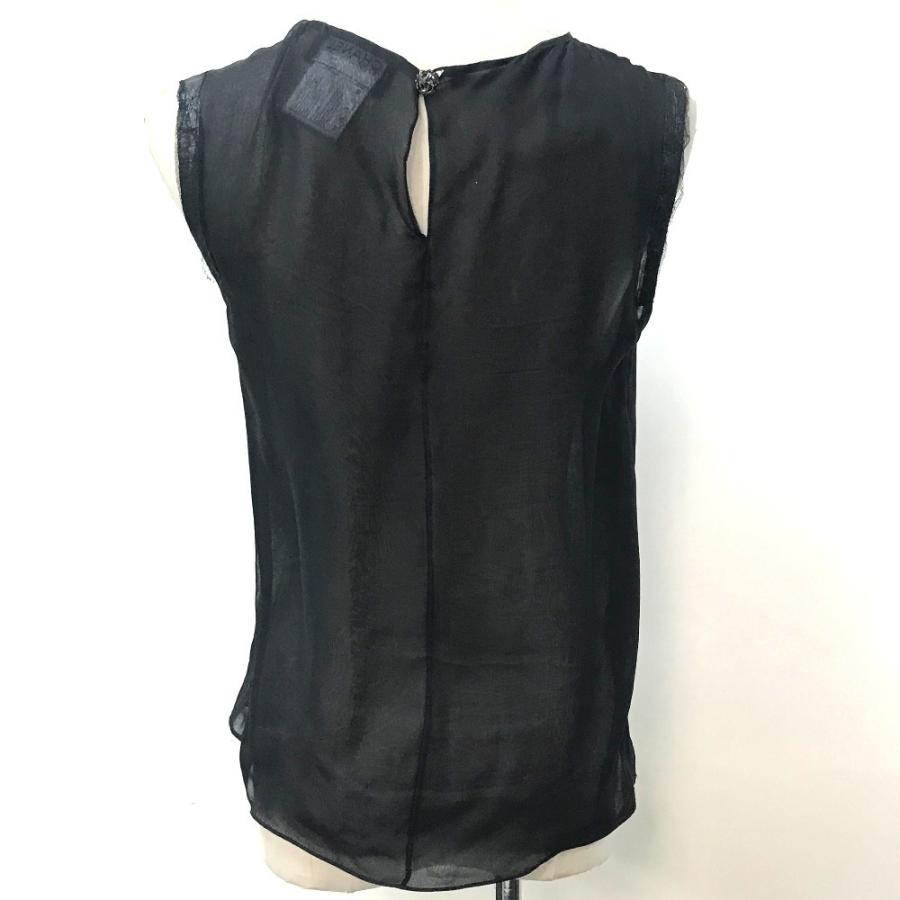 CHANEL シャネル P35442W04301 ノースリーブ シースルー トップス 服 09P レディース 黒 | CHANEL | 01
