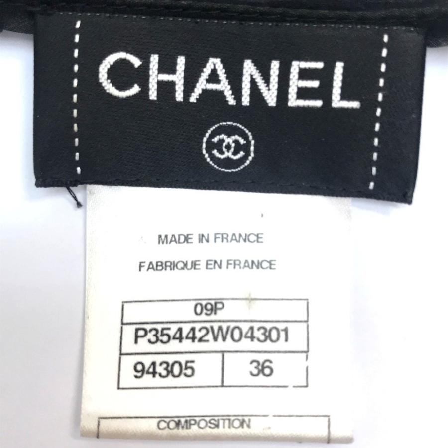 CHANEL シャネル P35442W04301 ノースリーブ シースルー トップス 服 09P レディース 黒 | CHANEL | 10