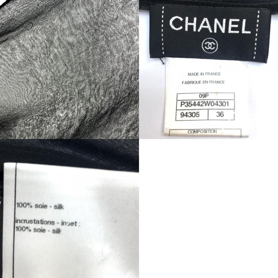 CHANEL シャネル P35442W04301 ノースリーブ シースルー トップス 服 09P レディース 黒 | CHANEL | 09