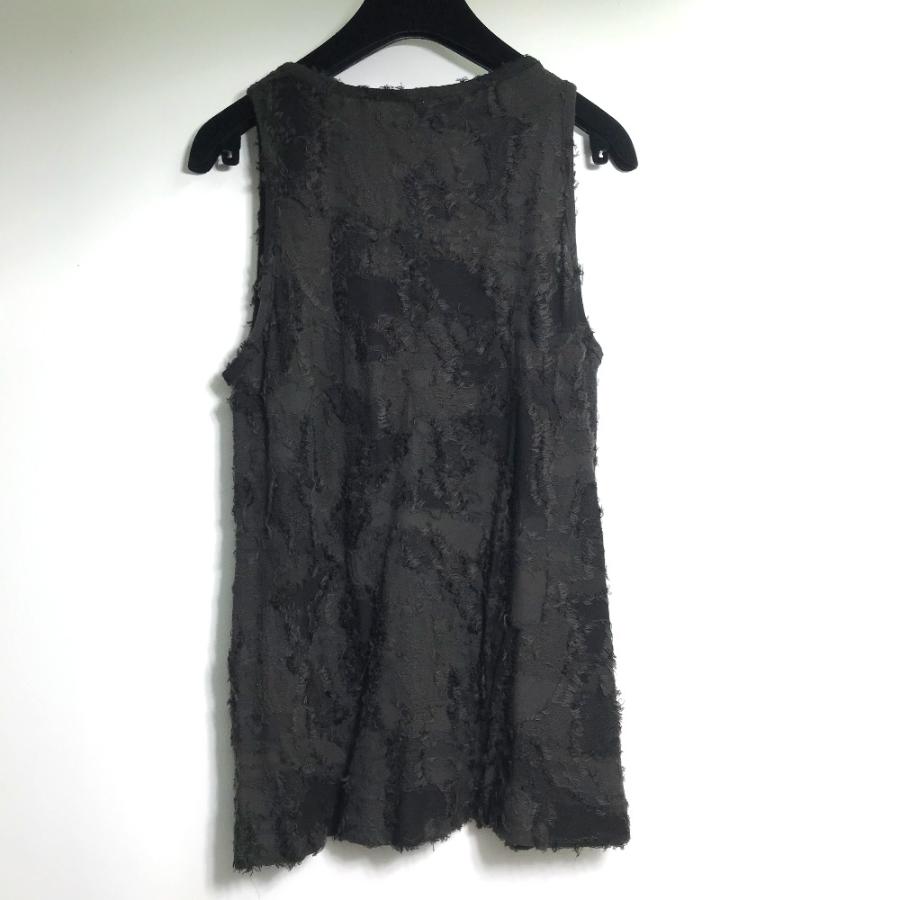 美品 CHANEL シャネル カメリアモチーフ ノースリーブトップス ワンピース アパレル 袖なし キャミソール ブラック レディース【中古】 | CHANEL | 01