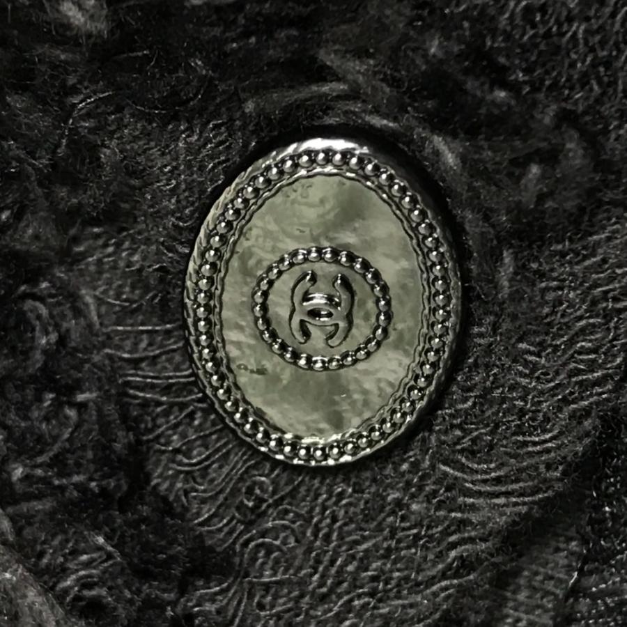 美品 CHANEL シャネル カメリアモチーフ ノースリーブトップス ワンピース アパレル 袖なし キャミソール ブラック レディース【中古】 | CHANEL | 07