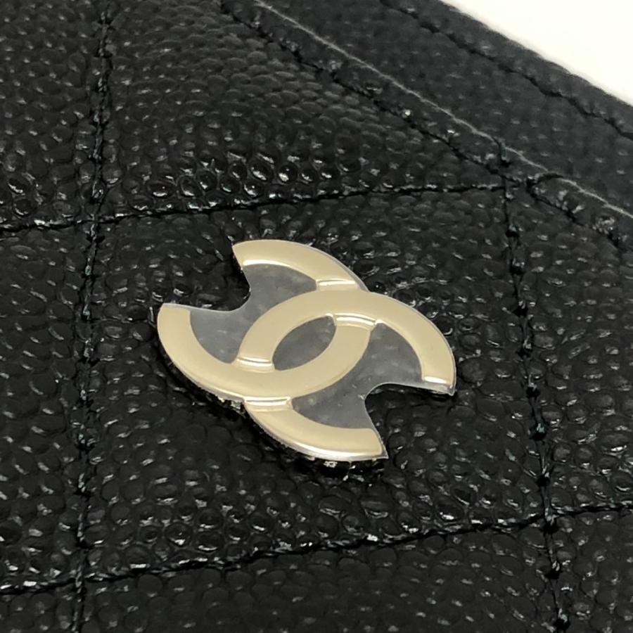 新品 CHANEL シャネル ココマーク フラグメントケース コインケース カードケース マトラッセ 長財布 ブラック レディース【新品】 | CHANEL | 06