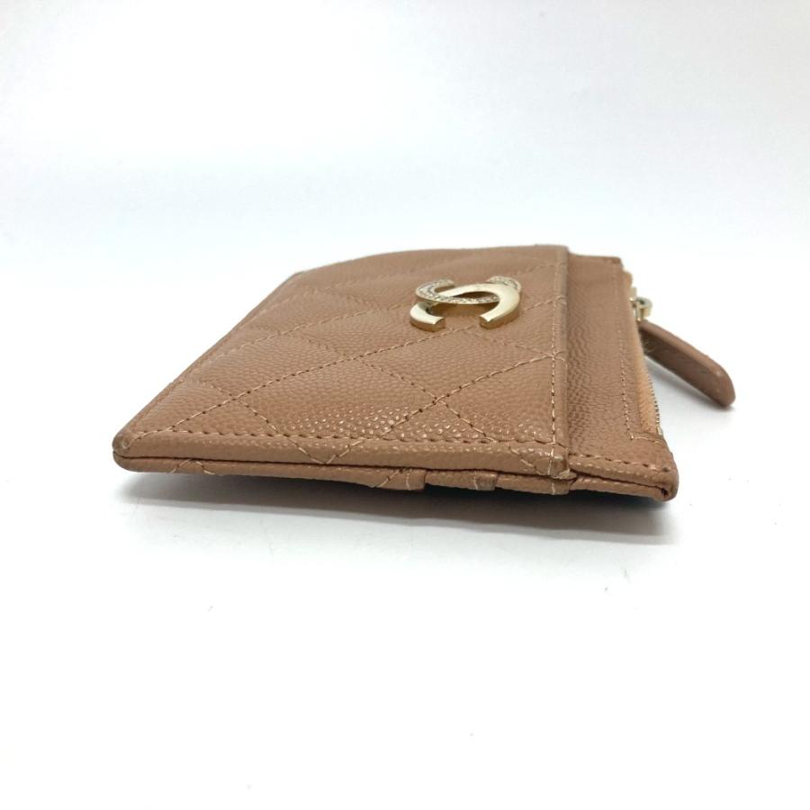 CHANEL シャネル ココマーク マトラッセ 財布 コンパクトウォレット 2つ折り財布 ベージュ レディース【中古】 | CHANEL | 02