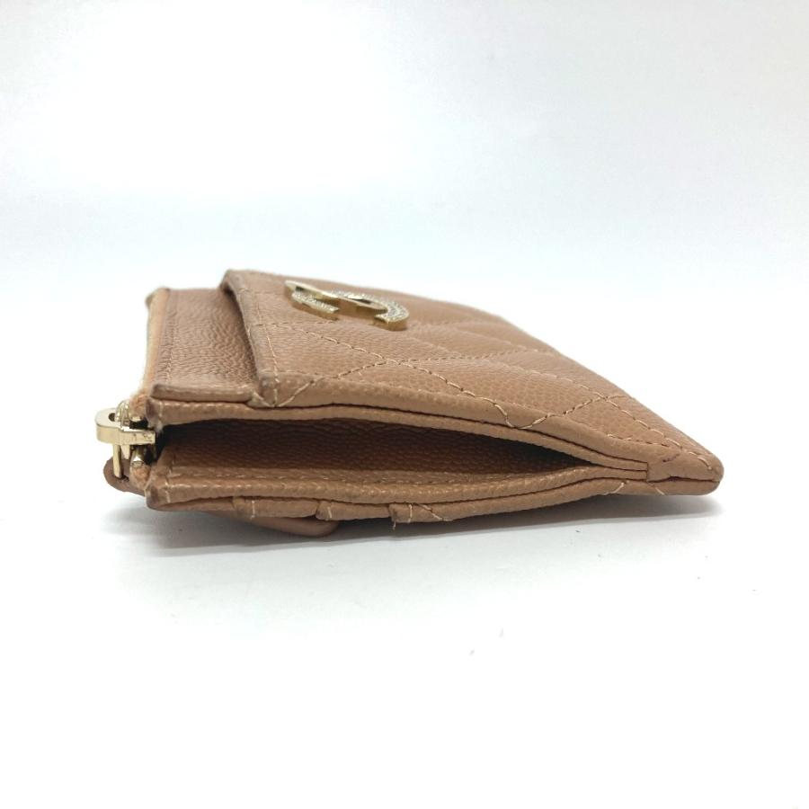 CHANEL シャネル ココマーク マトラッセ 財布 コンパクトウォレット 2つ折り財布 ベージュ レディース【中古】 | CHANEL | 03