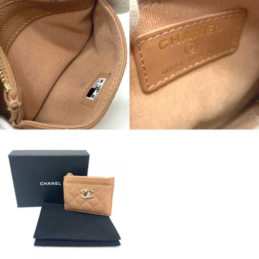 CHANEL シャネル ココマーク マトラッセ 財布 コンパクトウォレット 2つ折り財布 ベージュ レディース【中古】 | CHANEL | 09