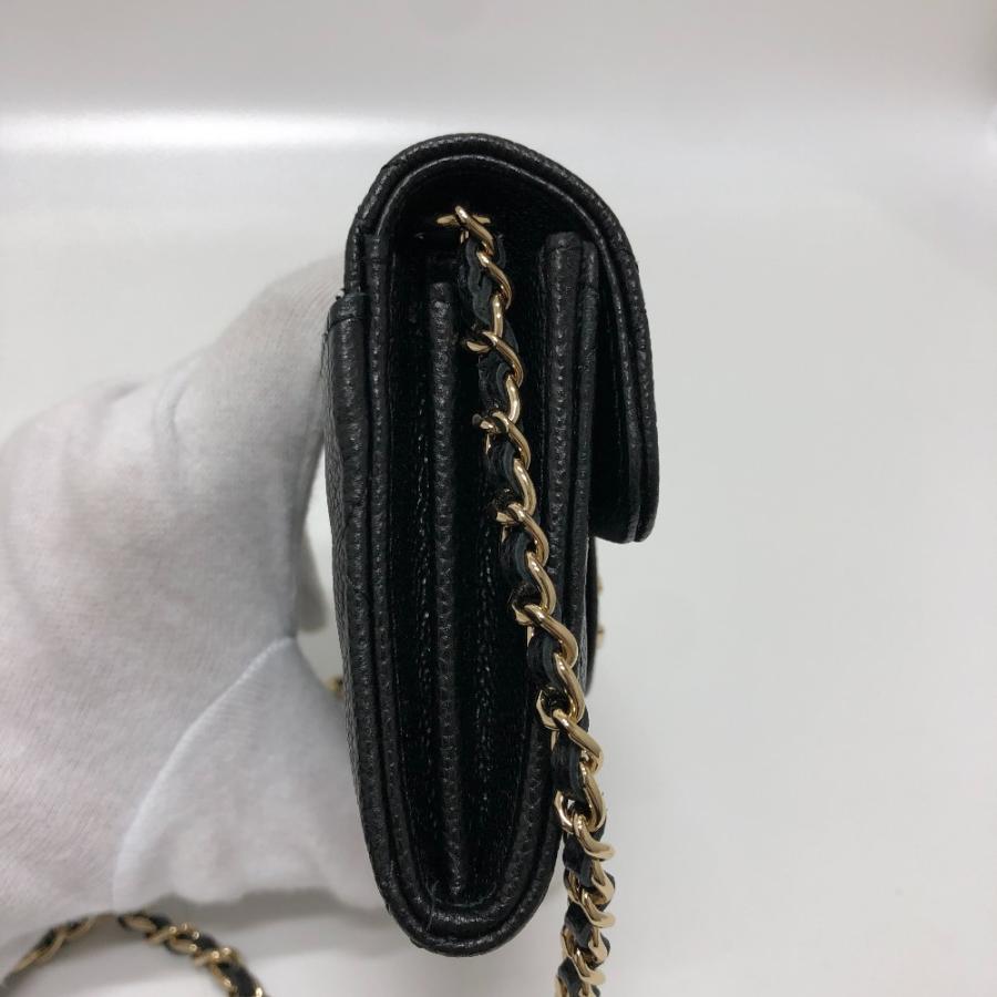 未使用 CHANEL シャネル AP0238 マトラッセ チェーンウォレット ポシェット ココマーク ショルダーバッグ ブラック レディース【中古】 | CHANEL | 03