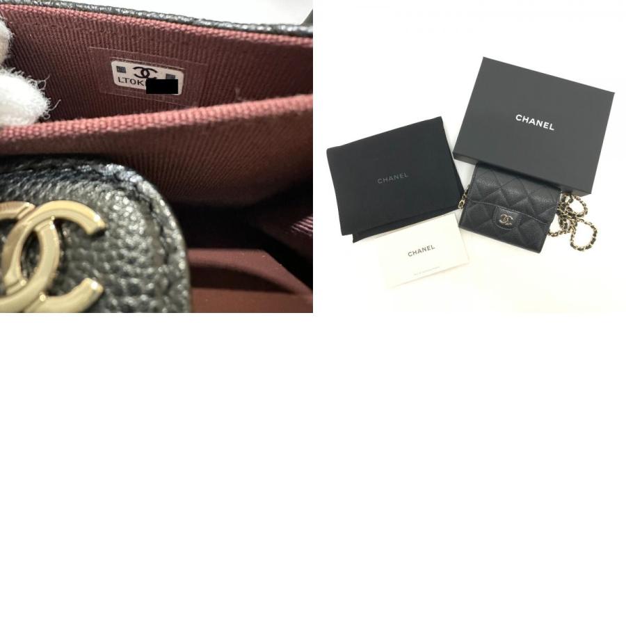 未使用 CHANEL シャネル AP0238 マトラッセ チェーンウォレット ポシェット ココマーク ショルダーバッグ ブラック レディース【中古】 | CHANEL | 09