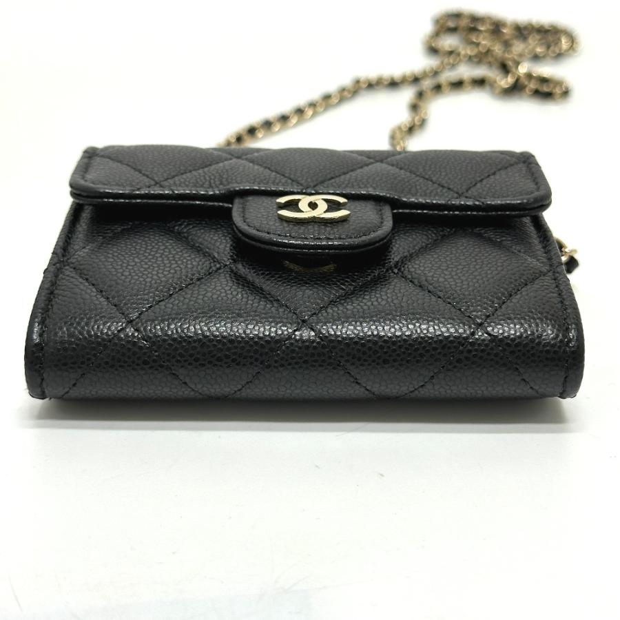未使用 CHANEL シャネル AP0238 ココマーク マトラッセ ポシェット コインケース ブラック レディース【中古】 | CHANEL | 02