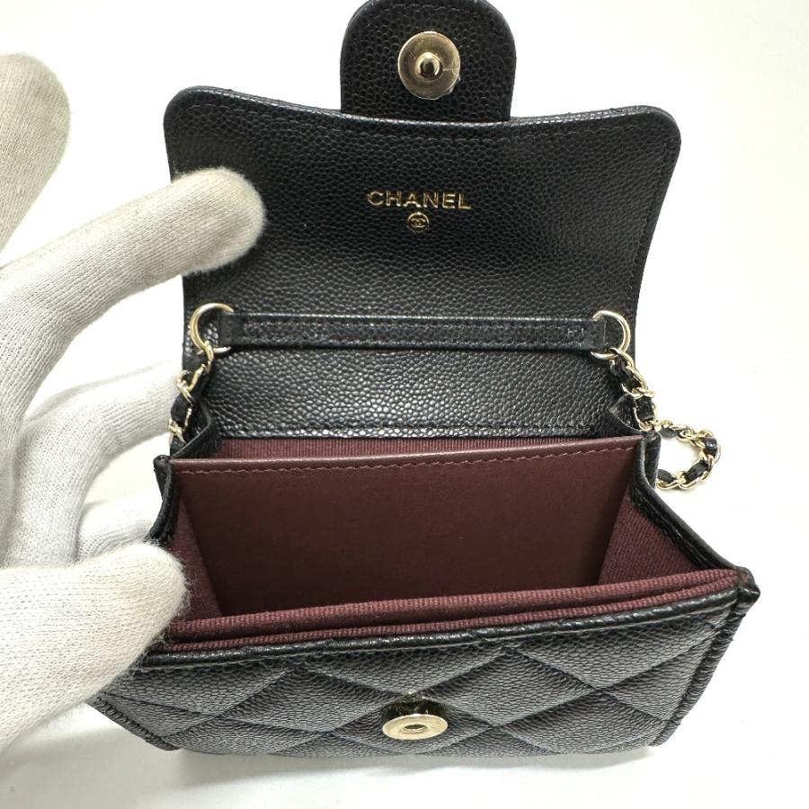 未使用 CHANEL シャネル AP0238 ココマーク マトラッセ ポシェット コインケース ブラック レディース【中古】 | CHANEL | 07