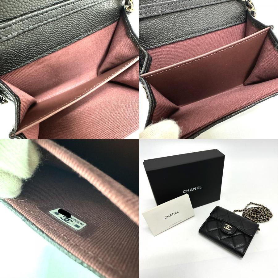 未使用 CHANEL シャネル AP0238 ココマーク マトラッセ ポシェット コインケース ブラック レディース【中古】 | CHANEL | 09