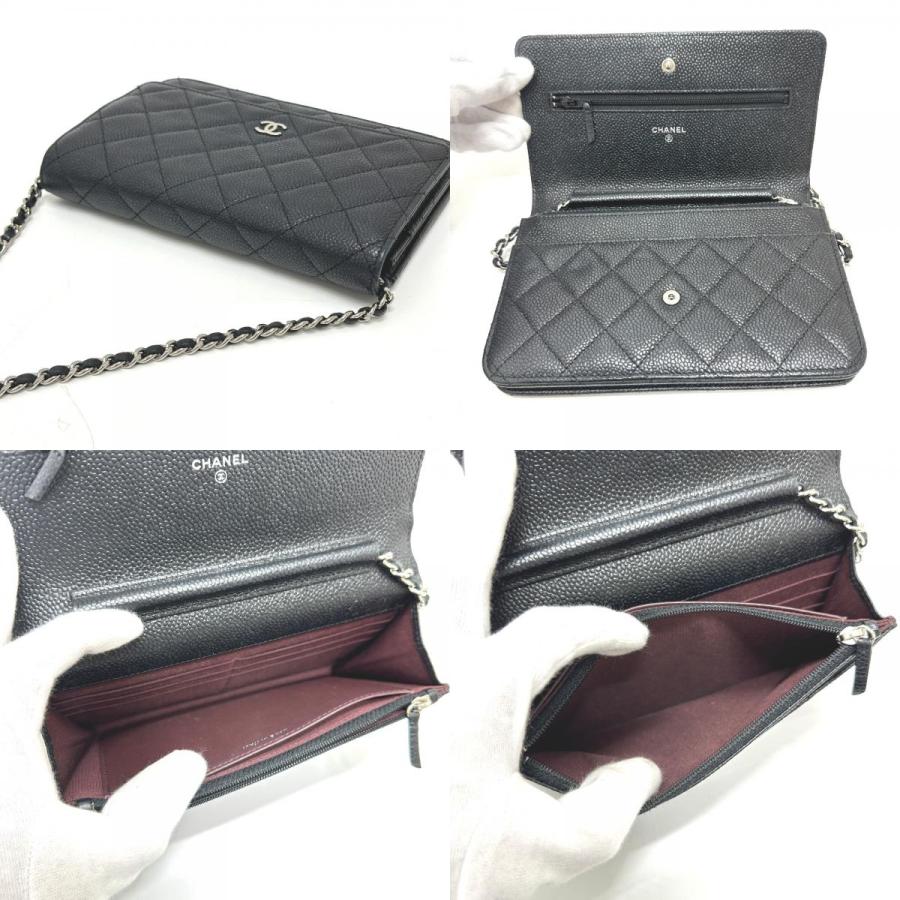 CHANEL シャネル AP0250 チェーンウォレット カバン マトラッセ ショルダーバッグ ブラック レディース【中古】 | CHANEL | 07