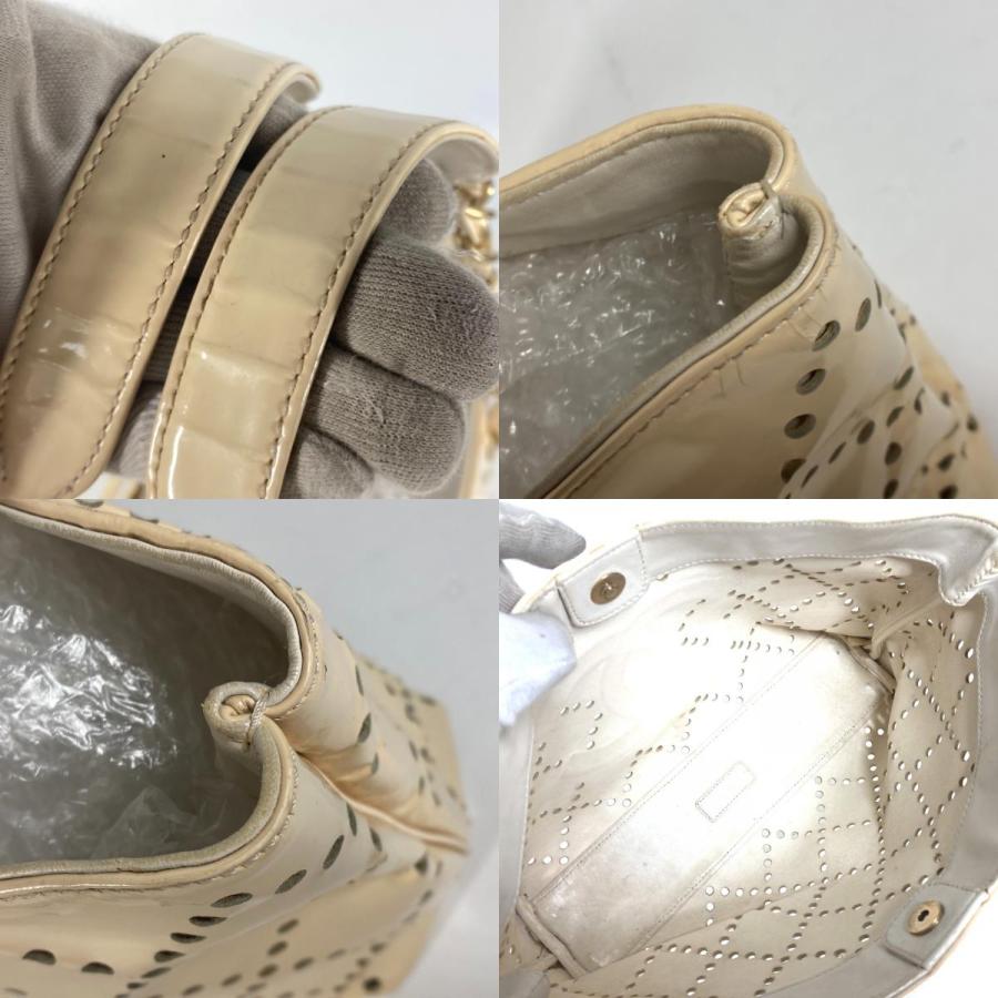 CHANEL（シャネル） CC ロゴ パンチング チェーン カバン トートバッグ 