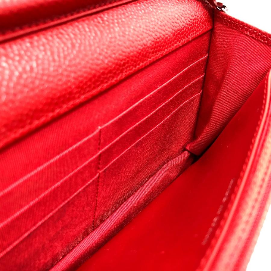 CHANEL シャネル AP0250 CC ココマーク クラシック  チェーンウォレット 斜め掛け カバン バッグ ショルダーバッグ レッド 【中古】 | CHANEL | 06