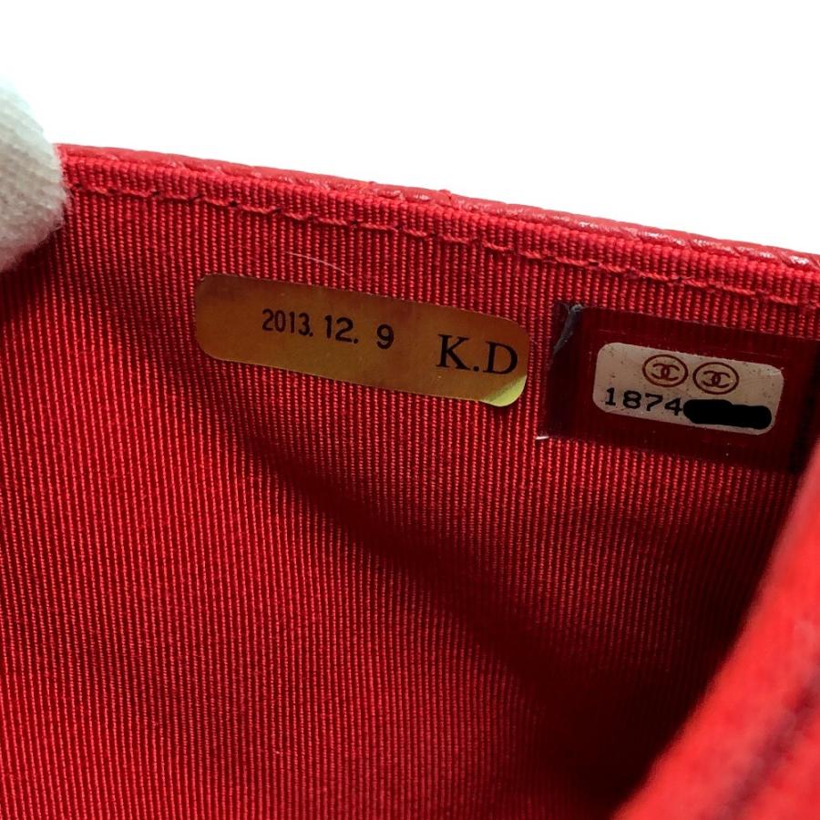 CHANEL シャネル AP0250 CC ココマーク クラシック  チェーンウォレット 斜め掛け カバン バッグ ショルダーバッグ レッド 【中古】 | CHANEL | 08