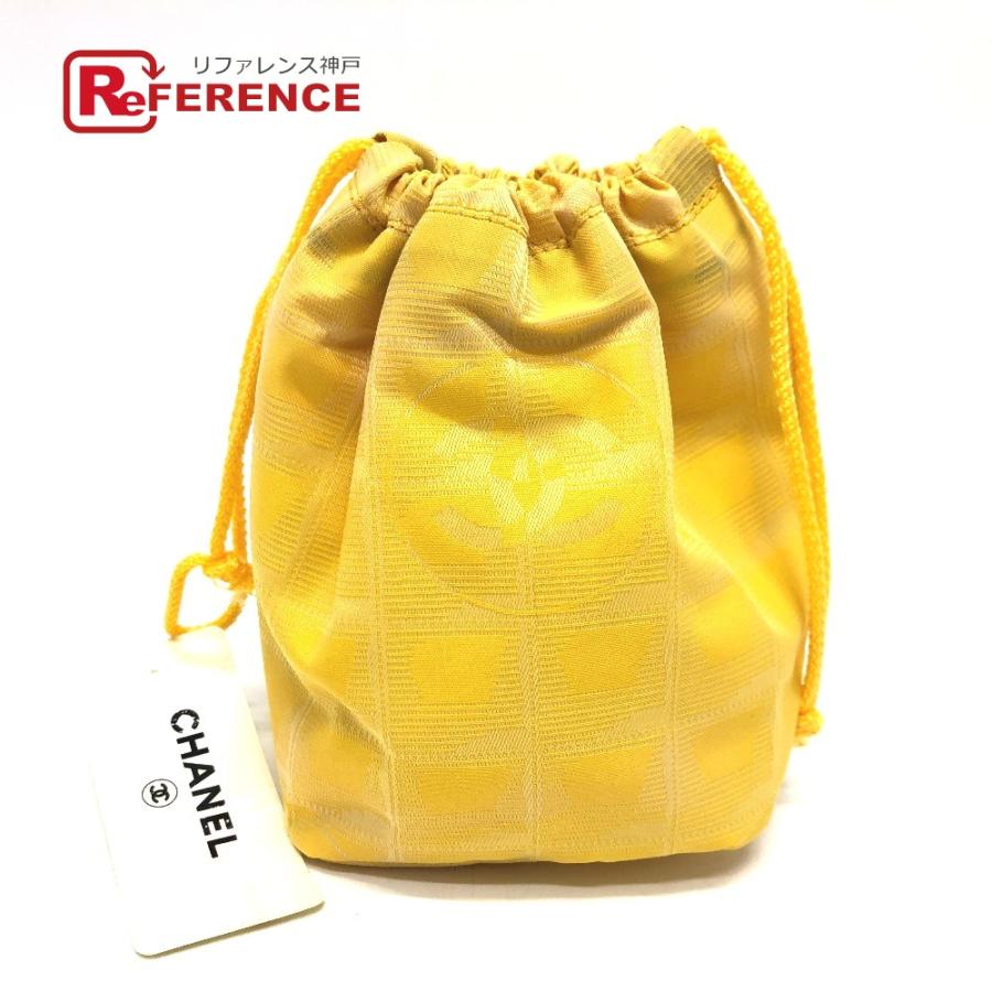 CHANEL シャネル A14355 ニュートラベルライン 巾着 ポーチ 小袋 小物 