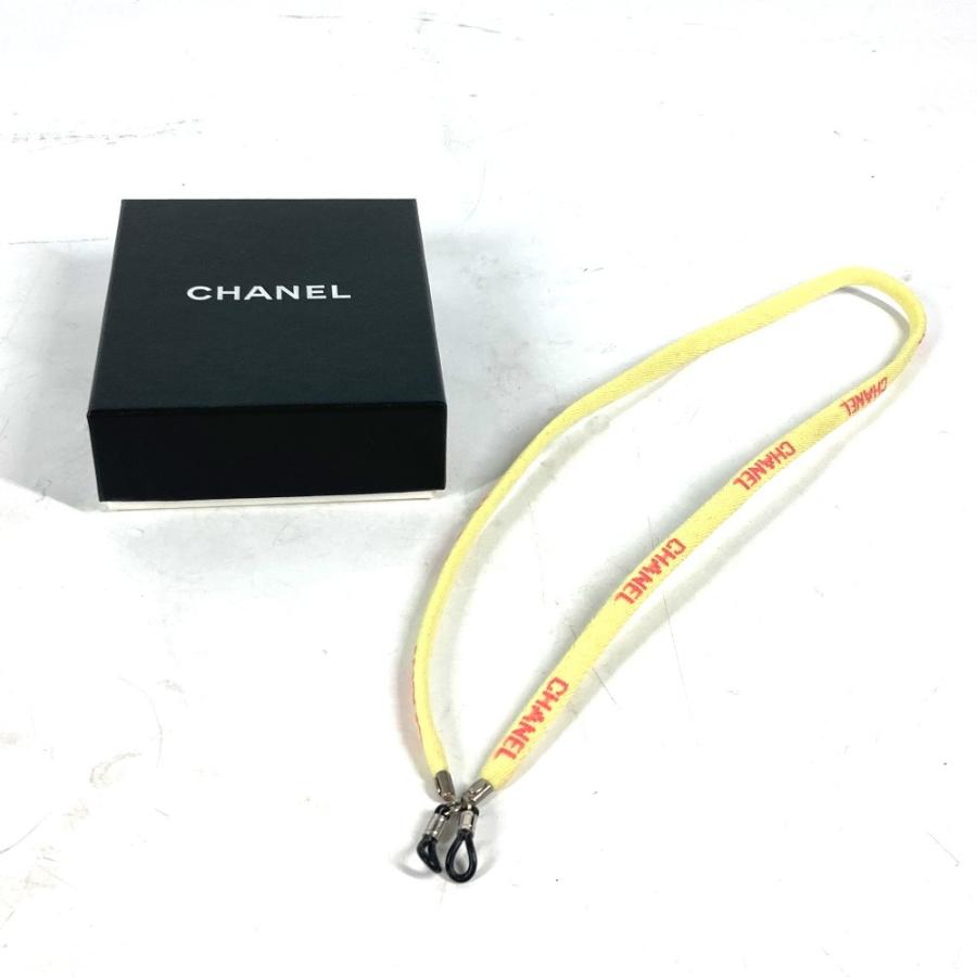CHANEL シャネル グラスコード メガネストラップ  メガネ掛け アイウェア サングラス 眼鏡 ストラップ イエロー レディース【中古】 | CHANEL | 08