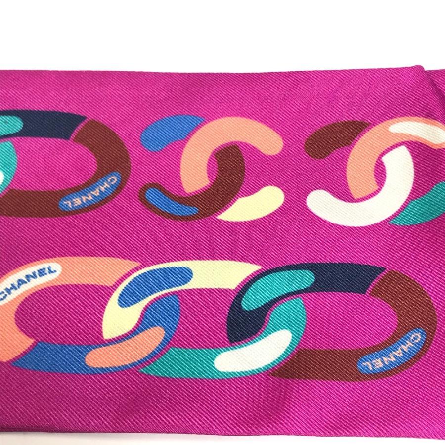 CHANEL シャネル ヘアアクセサリー 2022年VIP限定 チェーンモチーフ ノベルティ シュシュ シルク マルチカラー レディース【中古】未使用 | CHANEL | 02