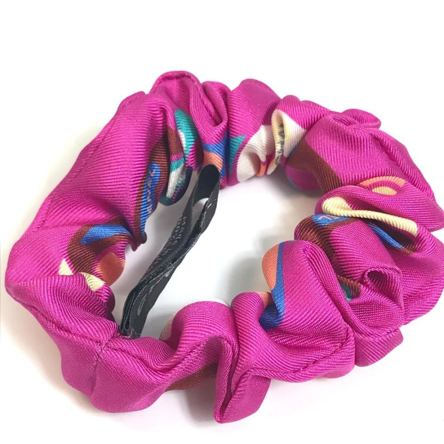 CHANEL シャネル ヘアアクセサリー 2022年VIP限定 チェーンモチーフ ノベルティ シュシュ シルク マルチカラー レディース【中古】未使用 | CHANEL | 06