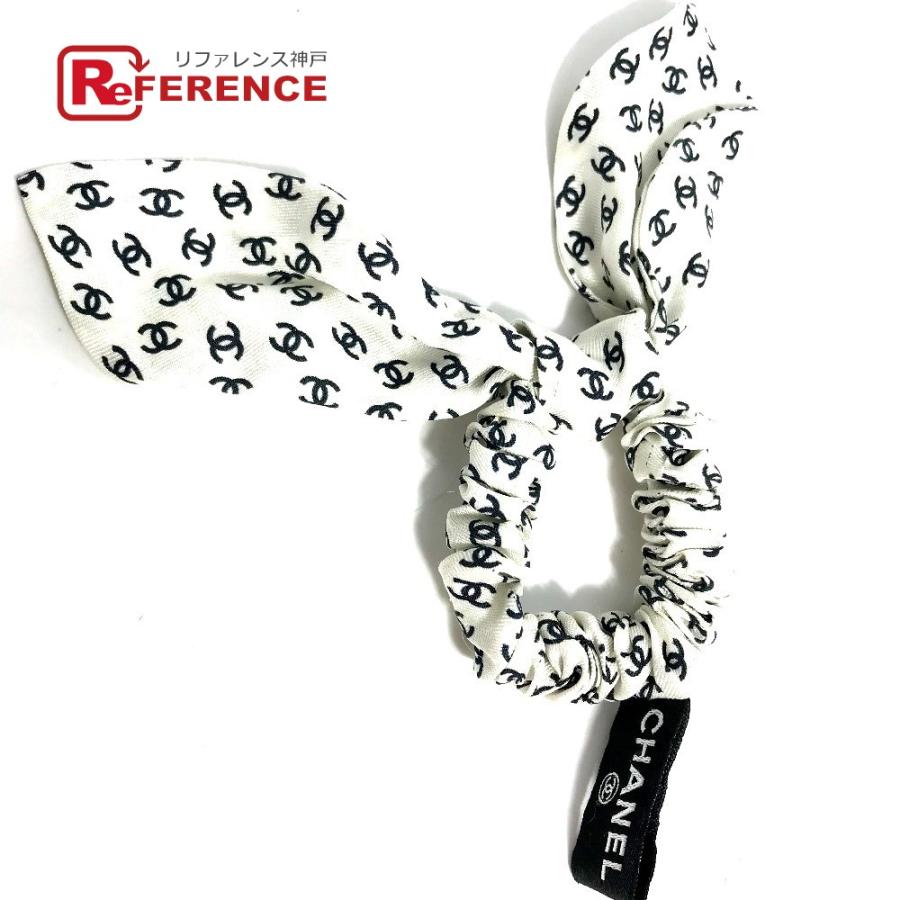 CHANEL シャネル CC ココマーク ヘアアクセサリー ヘアゴム うさぎ 23P シュシュ ホワイト レディース【中古】 | CHANEL