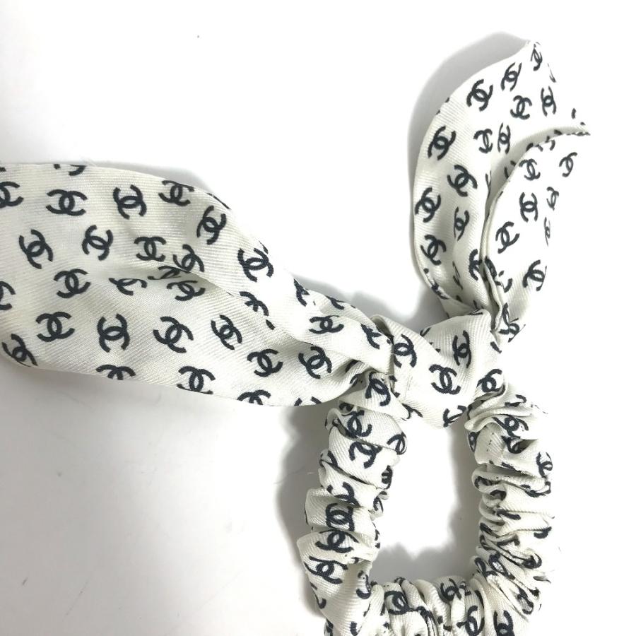 CHANEL シャネル CC ココマーク ヘアアクセサリー ヘアゴム うさぎ 23P シュシュ ホワイト レディース【中古】 | CHANEL | 01