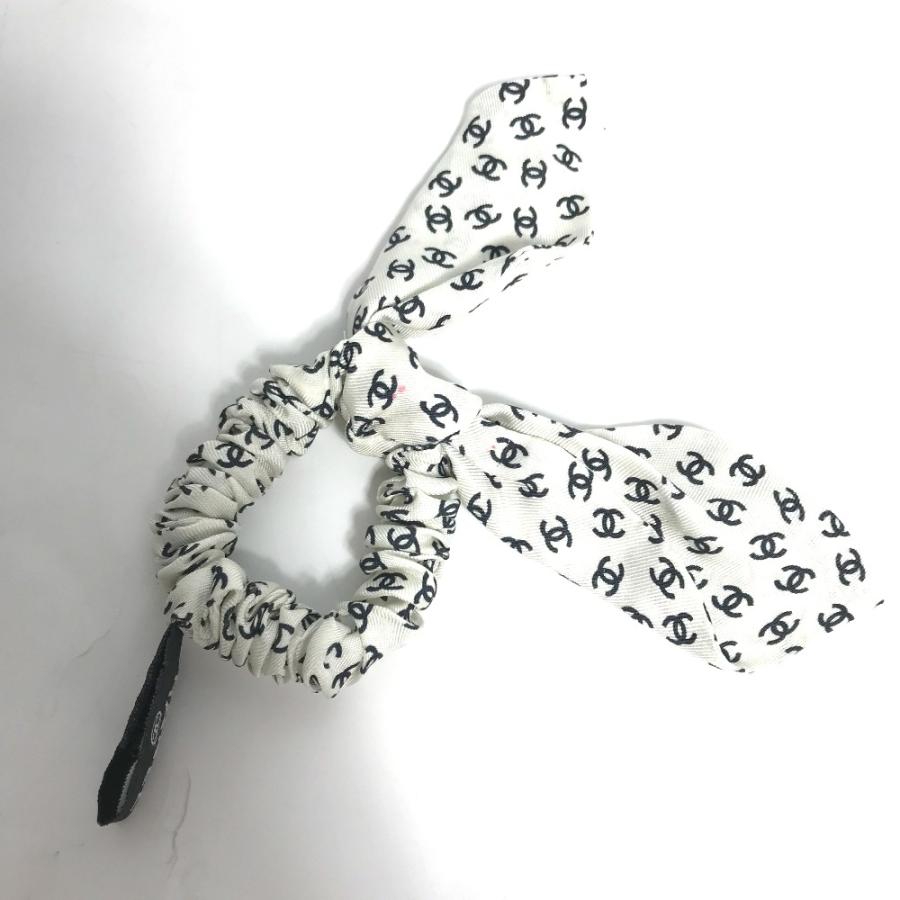 CHANEL シャネル CC ココマーク ヘアアクセサリー ヘアゴム うさぎ 23P シュシュ ホワイト レディース【中古】 | CHANEL | 03