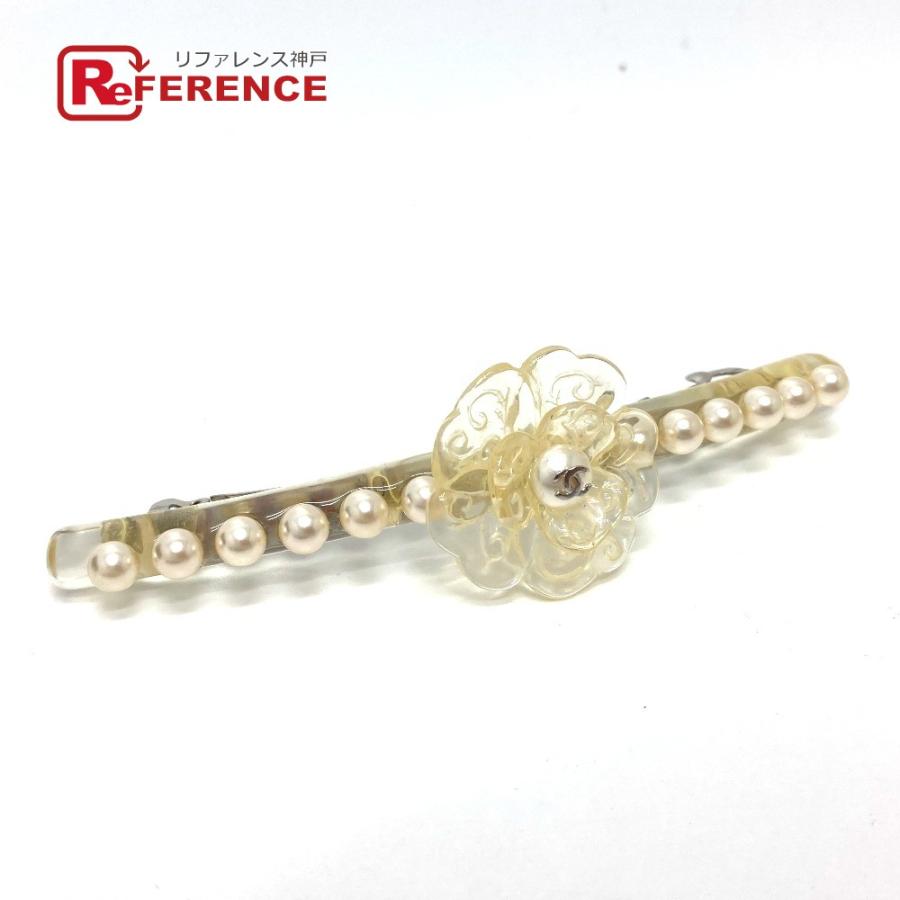 CHANEL シャネル カメリア コスチュームパール 03P ヘアアクセサリー ファッション小物 バレッタ プラスチック クリア レディース【中古】  :3133-20594-1:リファレンス コレクション - 通販 - Yahoo!ショッピング