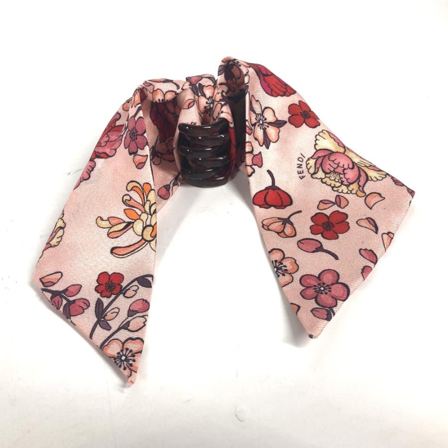 美品 FENDI フェンディ リボン ヘアクリップ りぼん ヘアアクセサリー バレッタ ピンク レディース【中古】 | FENDI | 01