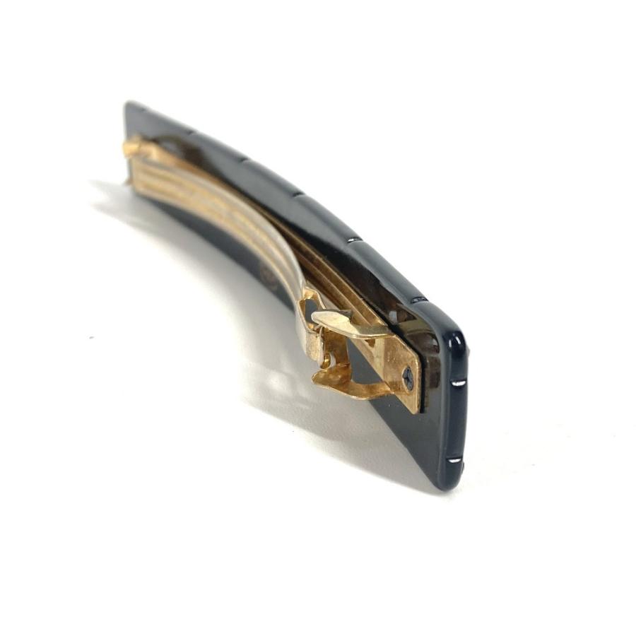 CHANEL シャネル CC ココマーク ロゴ ラインストーン アクセサリー ヘアアクセサリー 08A バレッタ ブラック レディース【中古】 | CHANEL | 03