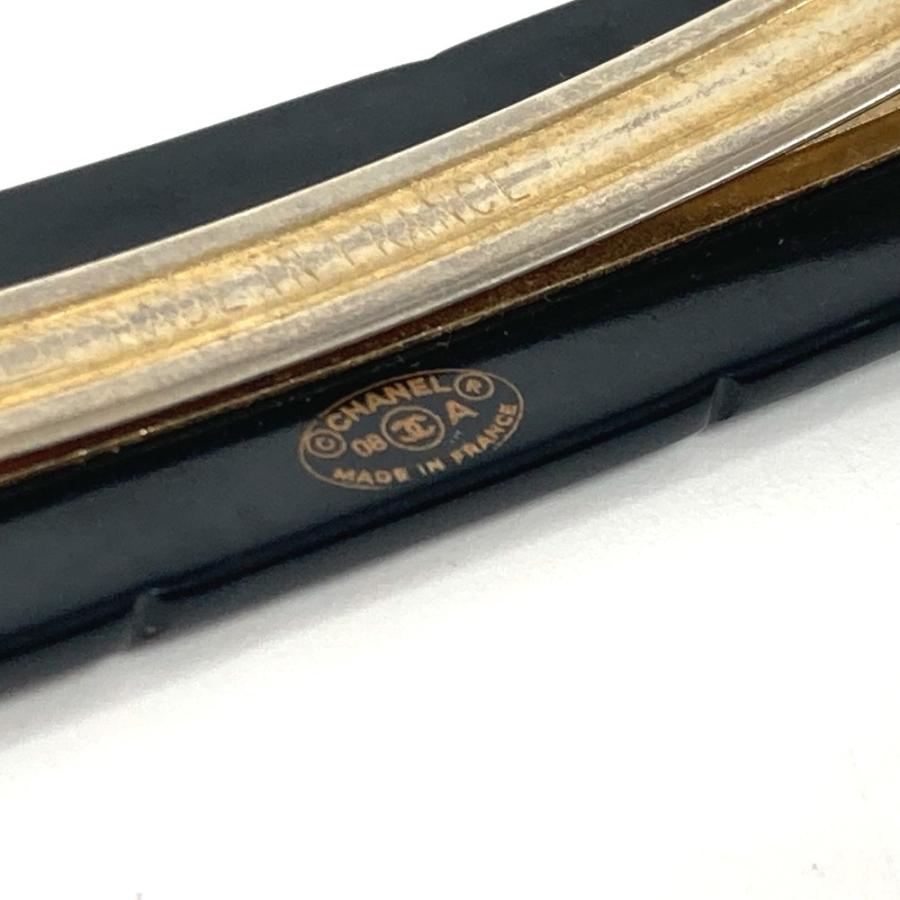 CHANEL シャネル CC ココマーク ロゴ ラインストーン アクセサリー ヘアアクセサリー 08A バレッタ ブラック レディース【中古】 | CHANEL | 07
