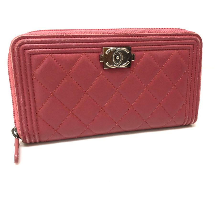 CHANEL シャネル A68733 ラウンドファスナー長財布 ボーイシャネル 長