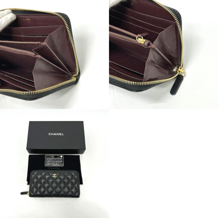 CHANEL シャネル A50097 ココマーク マトラッセ ウォレット 長財布 ブラック レディース【中古】 | CHANEL | 09