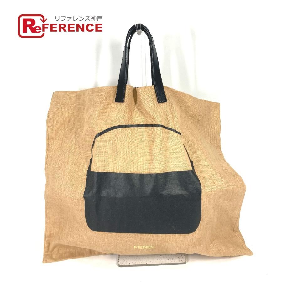 ［即購入可］Fendi FFロゴトートバッグ 美品Fendi FFロゴトートバッグ ブラウン/イエロー