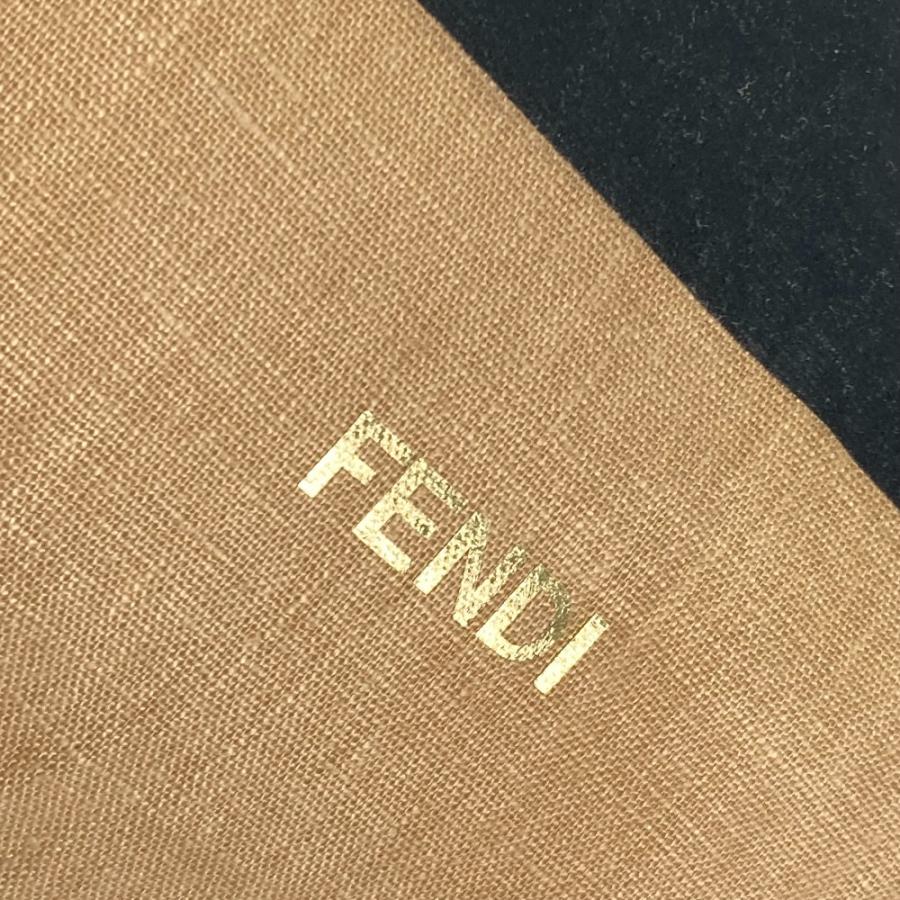 FENDI 美品 フェンディ ラージ トート バイカラー ハンドバッグ
