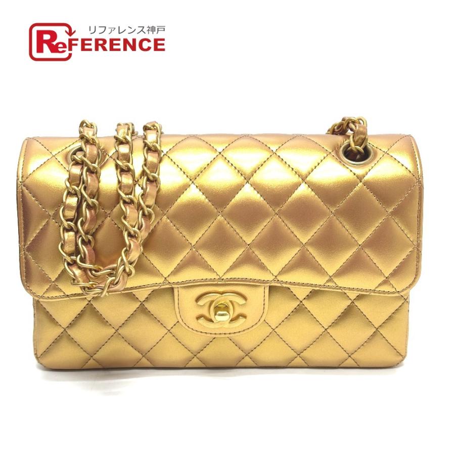 未使用 CHANEL シャネル A01113 マトラッセ23 Wフラップ CC ココマーク ショルダーバッグ ゴールド レディース【中古】 | CHANEL