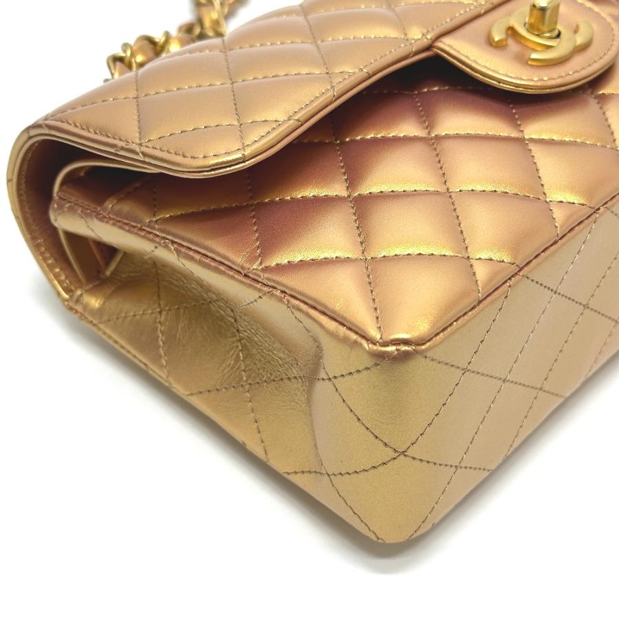 未使用 CHANEL シャネル A01113 マトラッセ23 Wフラップ CC ココマーク ショルダーバッグ ゴールド レディース【中古】 | CHANEL | 04