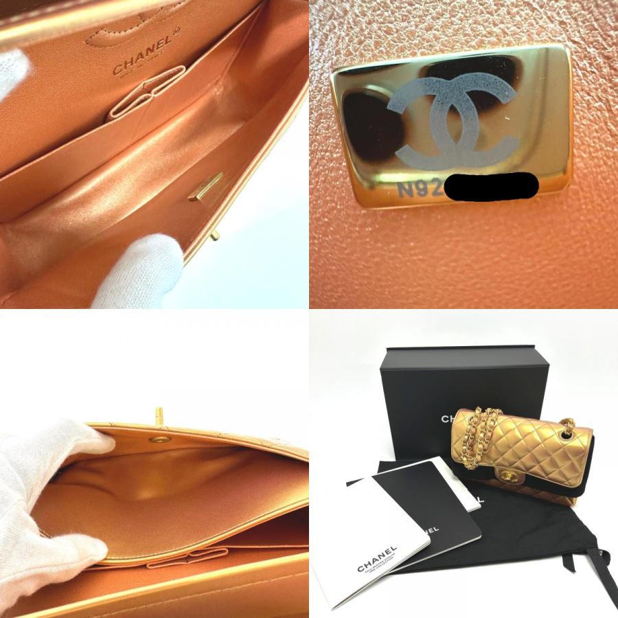 未使用 CHANEL シャネル A01113 マトラッセ23 Wフラップ CC ココマーク ショルダーバッグ ゴールド レディース【中古】 | CHANEL | 09