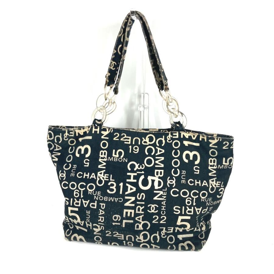 CHANEL シャネル バイシーライン カバン ショルダーバッグ 肩掛け プレスチックチェーン トートバッグ ブラック レディース【中古】 | CHANEL | 01