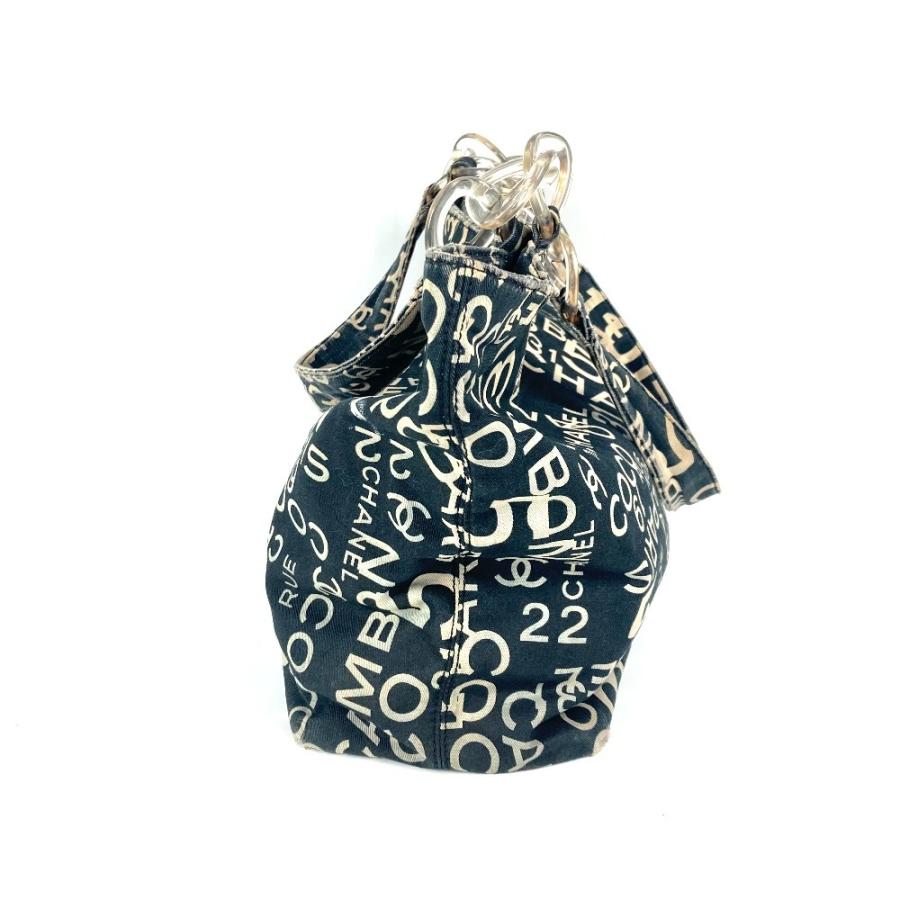 CHANEL シャネル バイシーライン カバン ショルダーバッグ 肩掛け プレスチックチェーン トートバッグ ブラック レディース【中古】 | CHANEL | 02