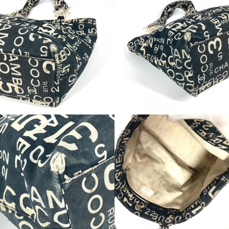 CHANEL シャネル バイシーライン カバン ショルダーバッグ 肩掛け プレスチックチェーン トートバッグ ブラック レディース【中古】 | CHANEL | 07