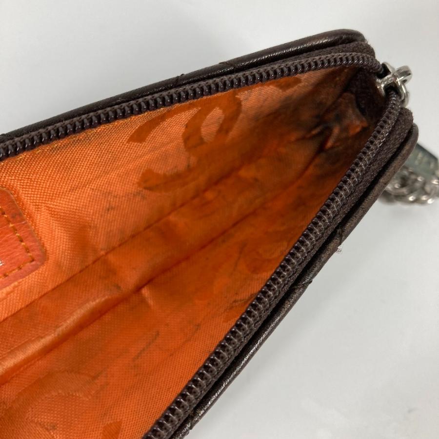CHANEL シャネル CC ココマーク 筆箱 ステーショナリー カンボンライン ペンケース ブラウン レディース【中古】 | CHANEL | 07