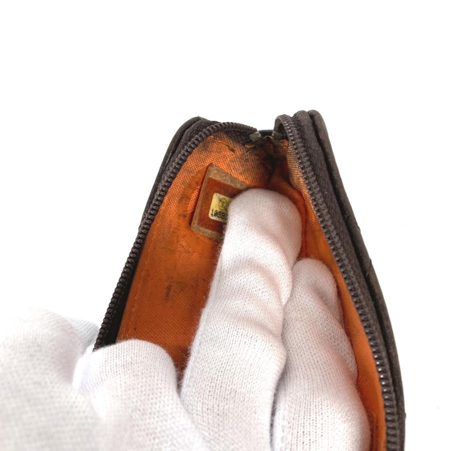 CHANEL シャネル CC ココマーク 筆箱 ステーショナリー カンボンライン ペンケース ブラウン レディース【中古】 | CHANEL | 08