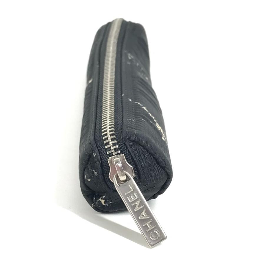 CHANEL シャネル 筆箱 ポーチ 旧トラベルライン ペンケース ブラック レディース【中古】 | CHANEL | 02