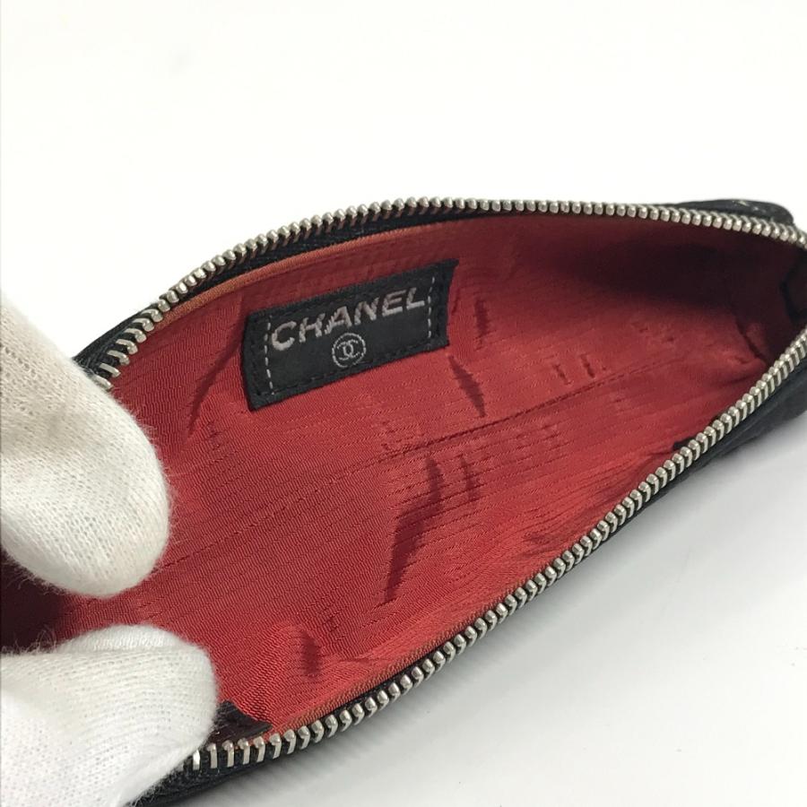 CHANEL シャネル 筆箱 ポーチ 旧トラベルライン ペンケース ブラック レディース【中古】 | CHANEL | 06