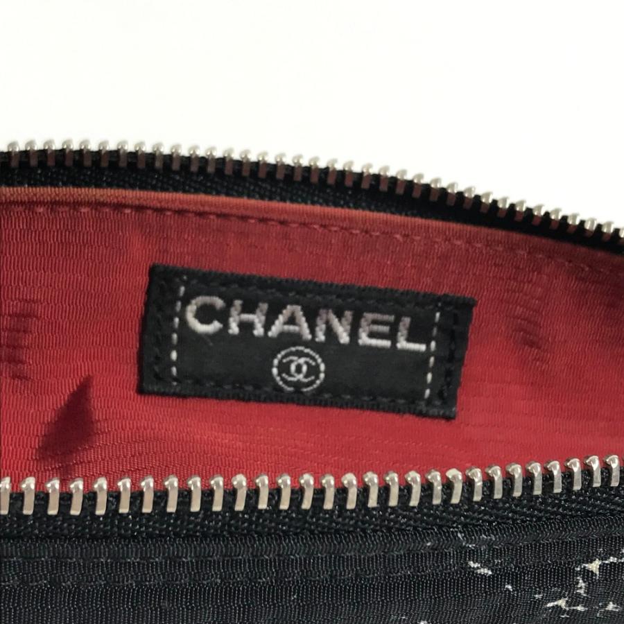 CHANEL シャネル 筆箱 ポーチ 旧トラベルライン ペンケース ブラック レディース【中古】 | CHANEL | 07