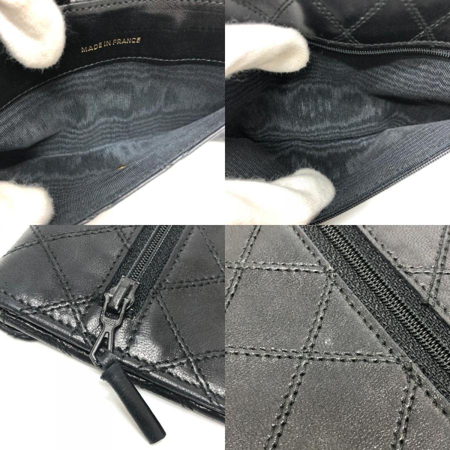 CHANEL シャネル マトラッセ 財布 ロングウォレット 小物 フラップウォレット 長財布 ブラック レディース【中古】 | CHANEL | 09